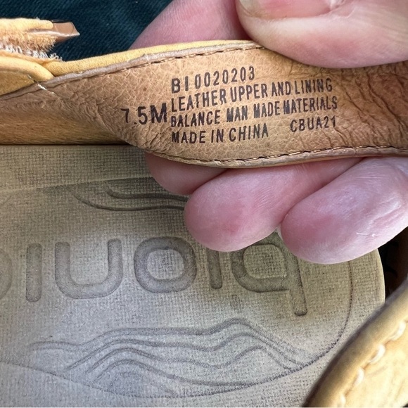 BIONICA NACOLA COMFORT SANDLE IN OCHRE YELLOW SIZE 7.5 - Picture 11 of 12